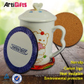 High end print absorbent paper coaster material